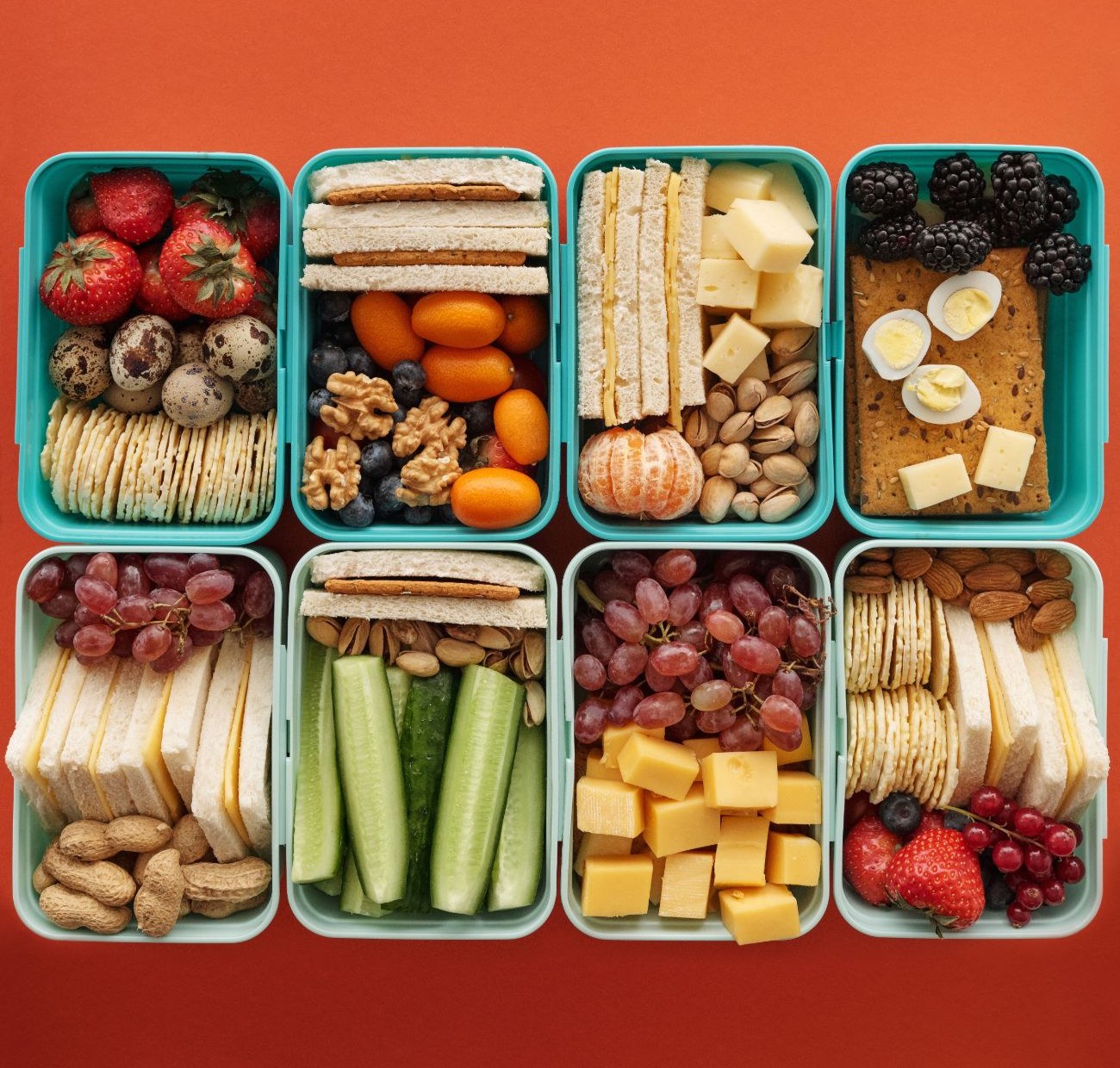 Healthy school lunch boxes for breakfast and after-school clubs