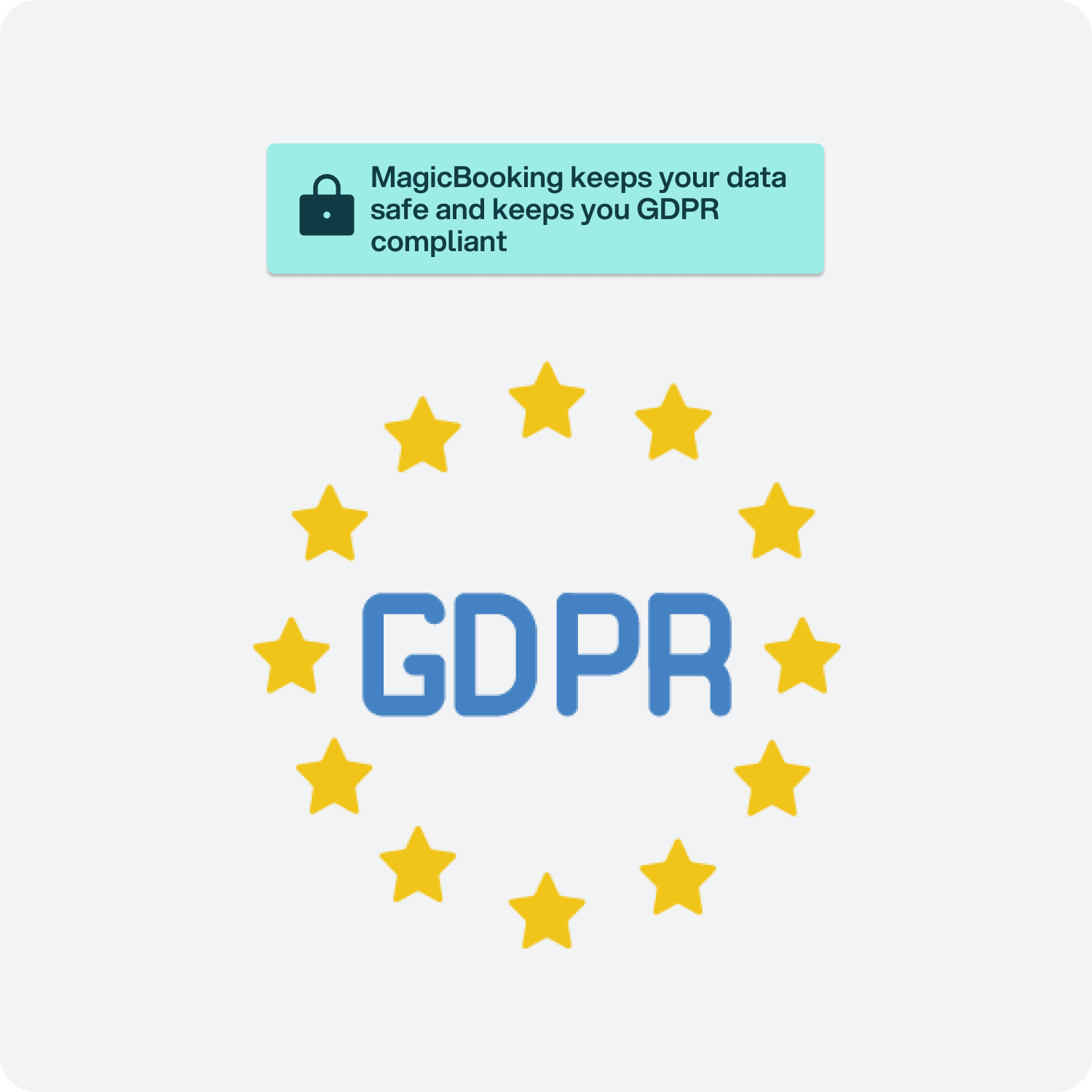 Stay GDPR compliant with powerful safeguarding tools and secure data management - MagicBooking