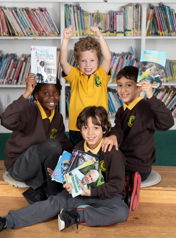 Children at Chestnuts Primary School's breakfast and after-school clubs in North London