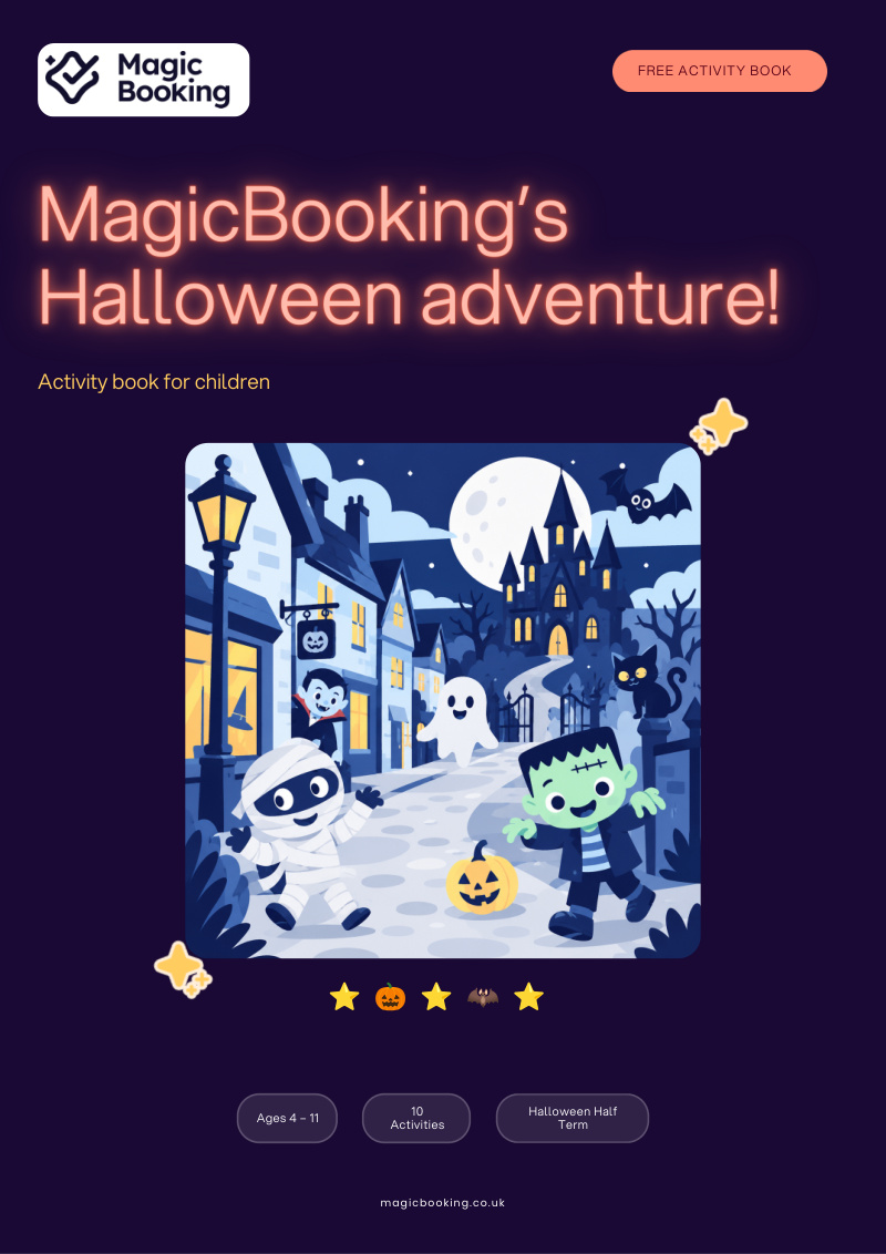 Preview of The Halloween activity book for kids